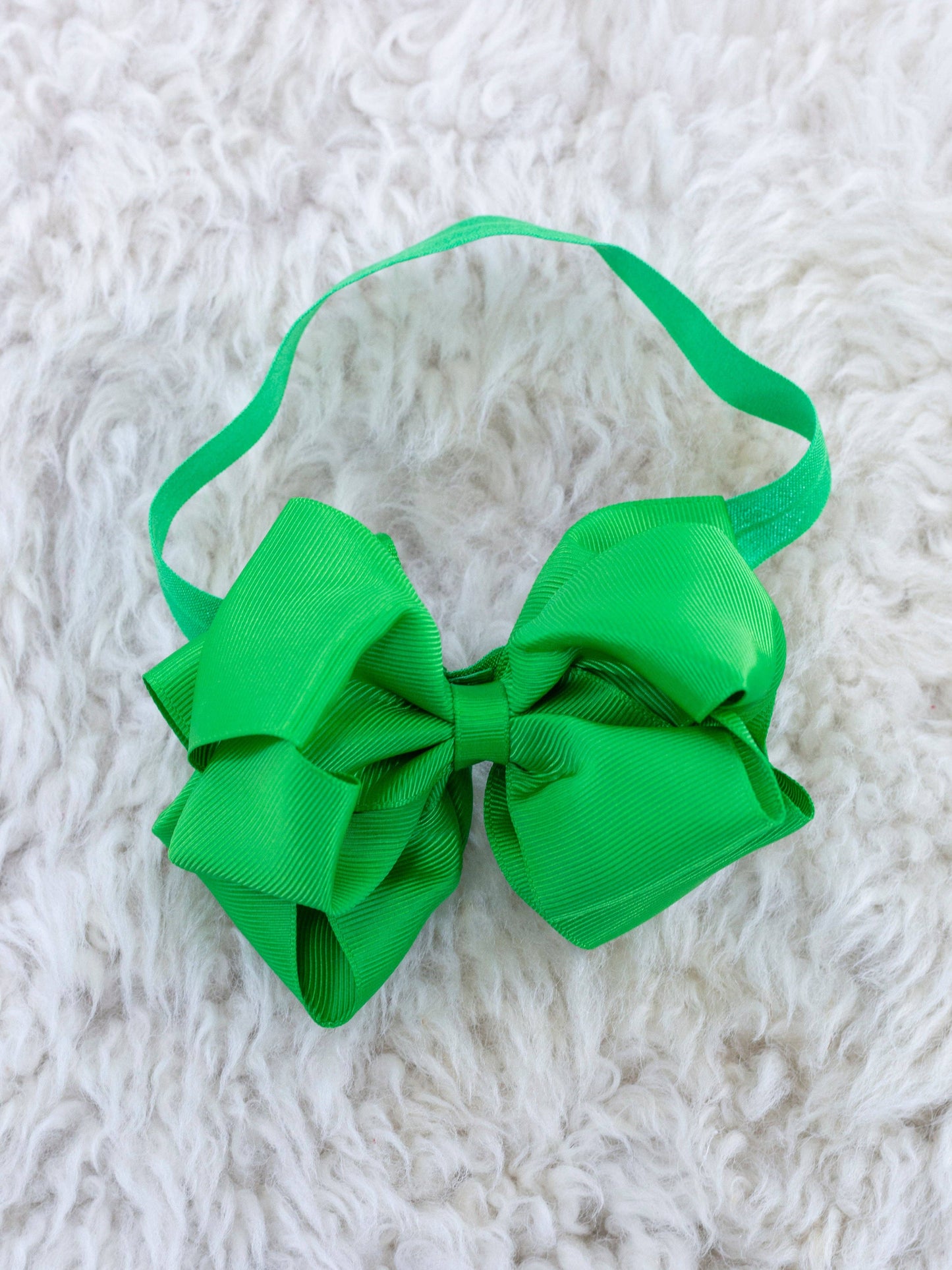 5 Inch Double Layer Bow With Headband Black
