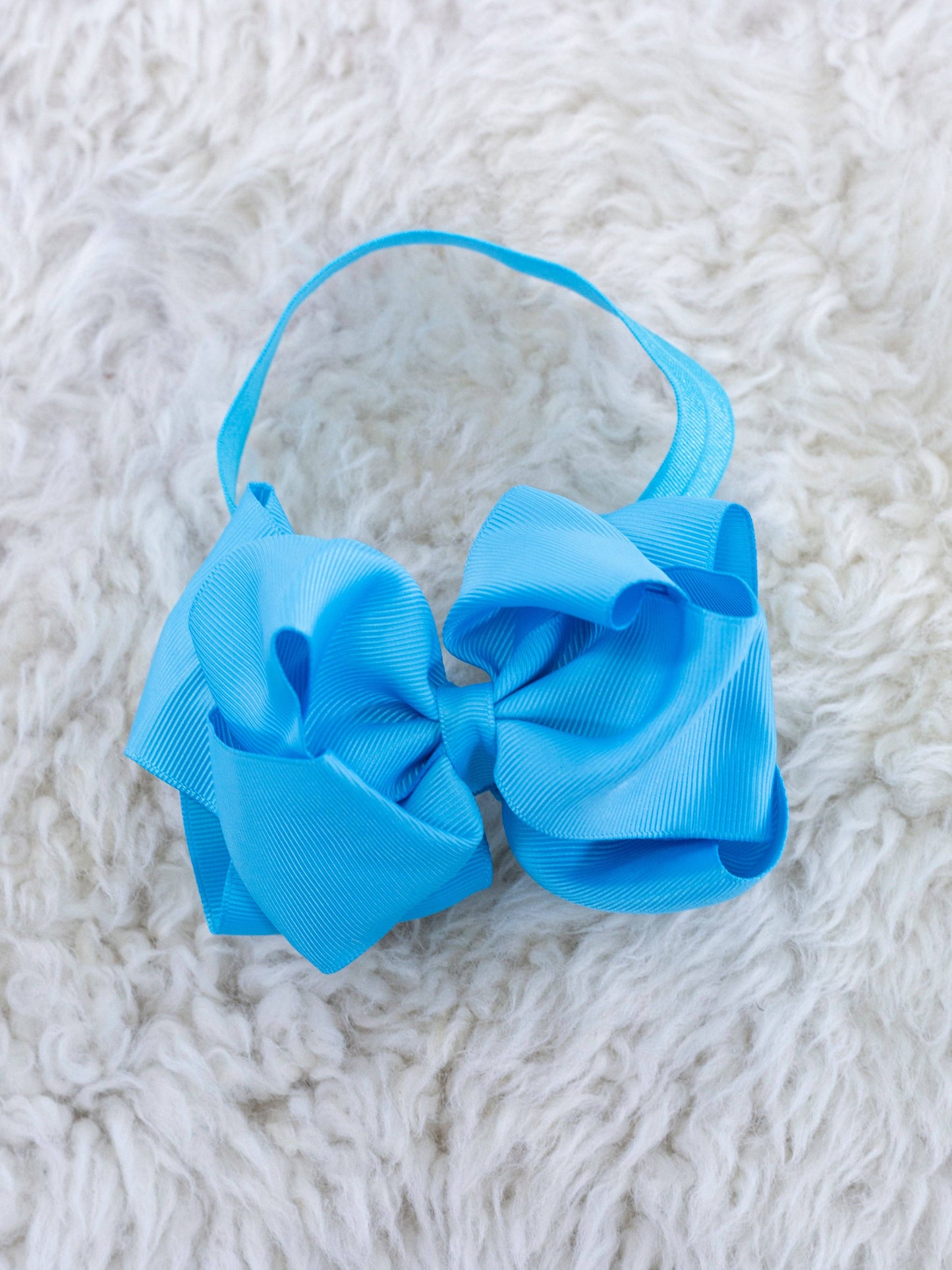 5 Inch Double Layer Bow With Headband Black