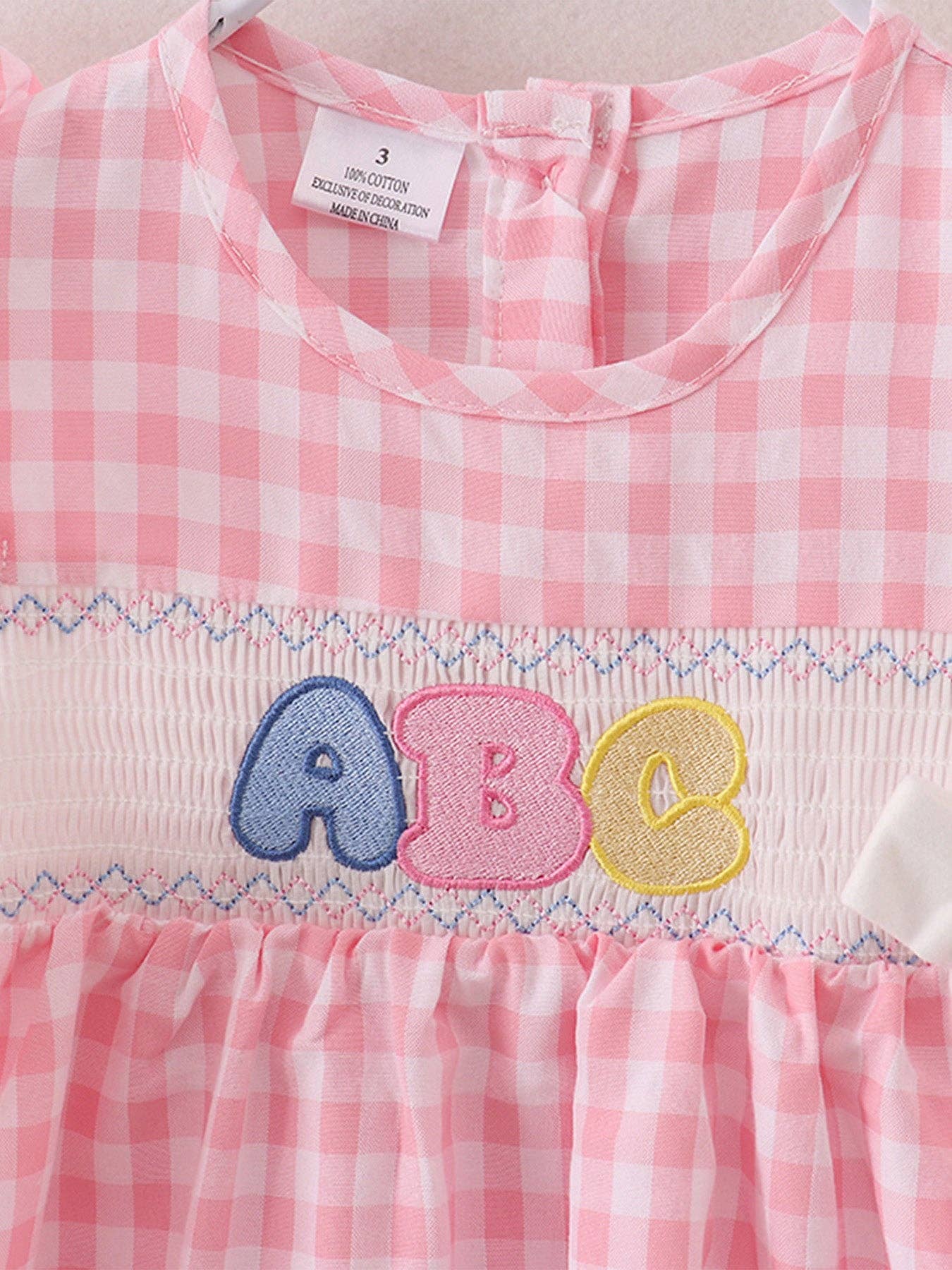 Back To School "ABC" Applique Dress: 4