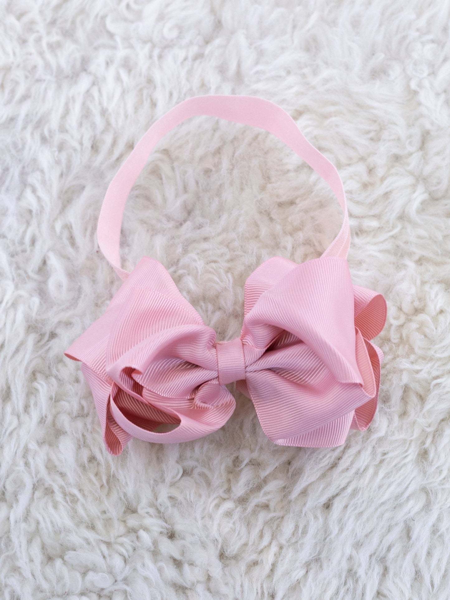 5 Inch Double Layer Bow With Headband Black