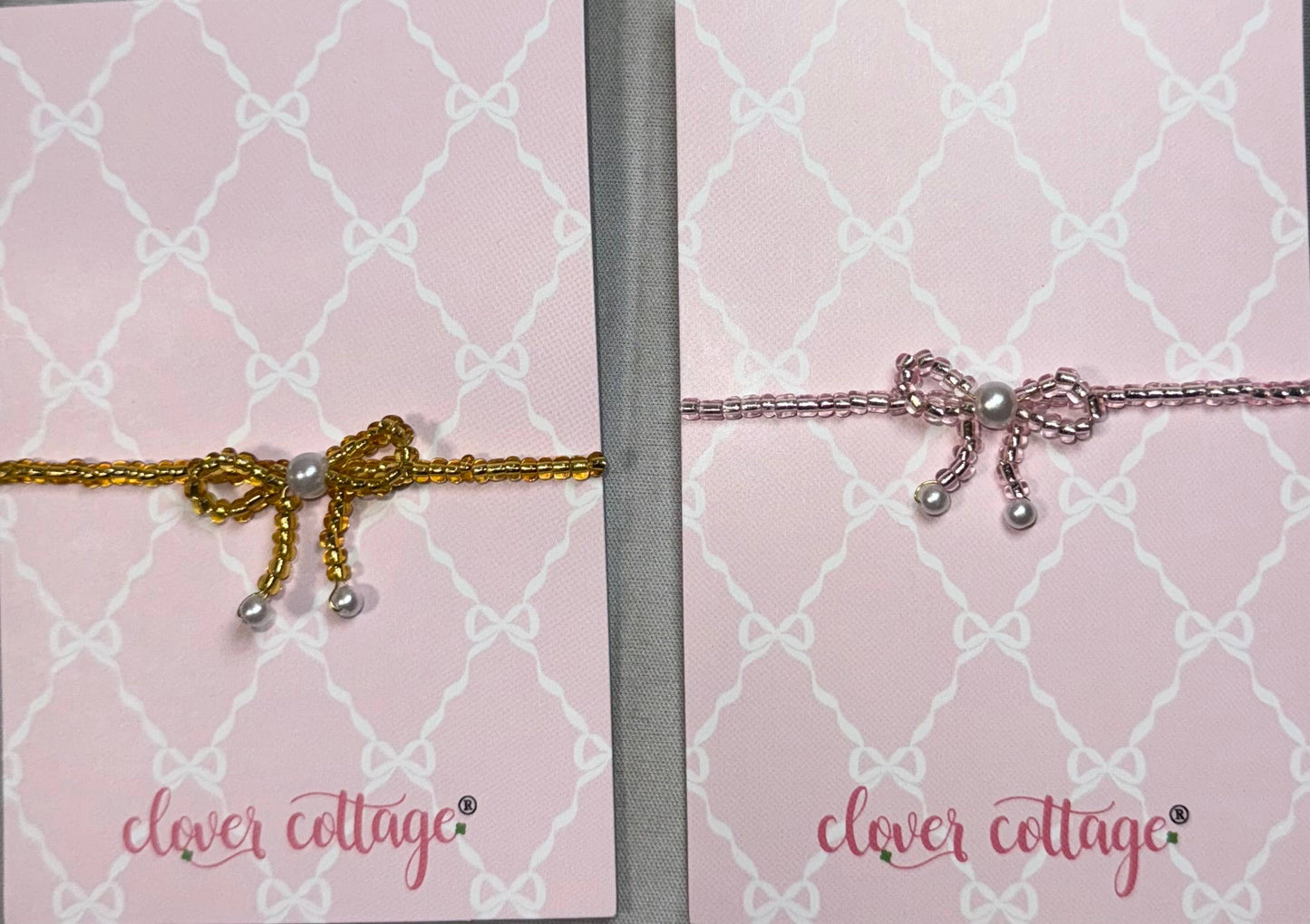 Coquette Bow Bracelet: Pink
