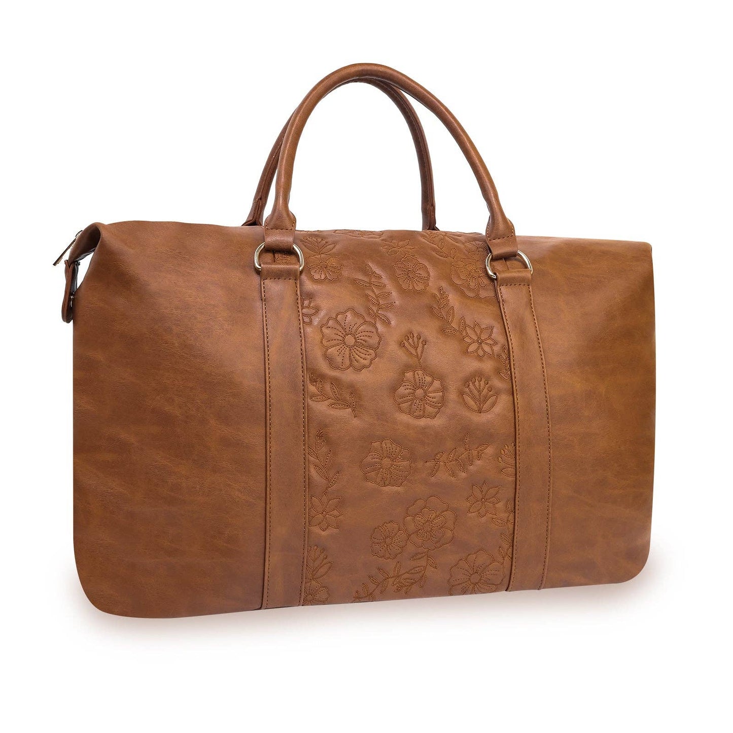 Brown PU leather Big Capacity Duffel Bag