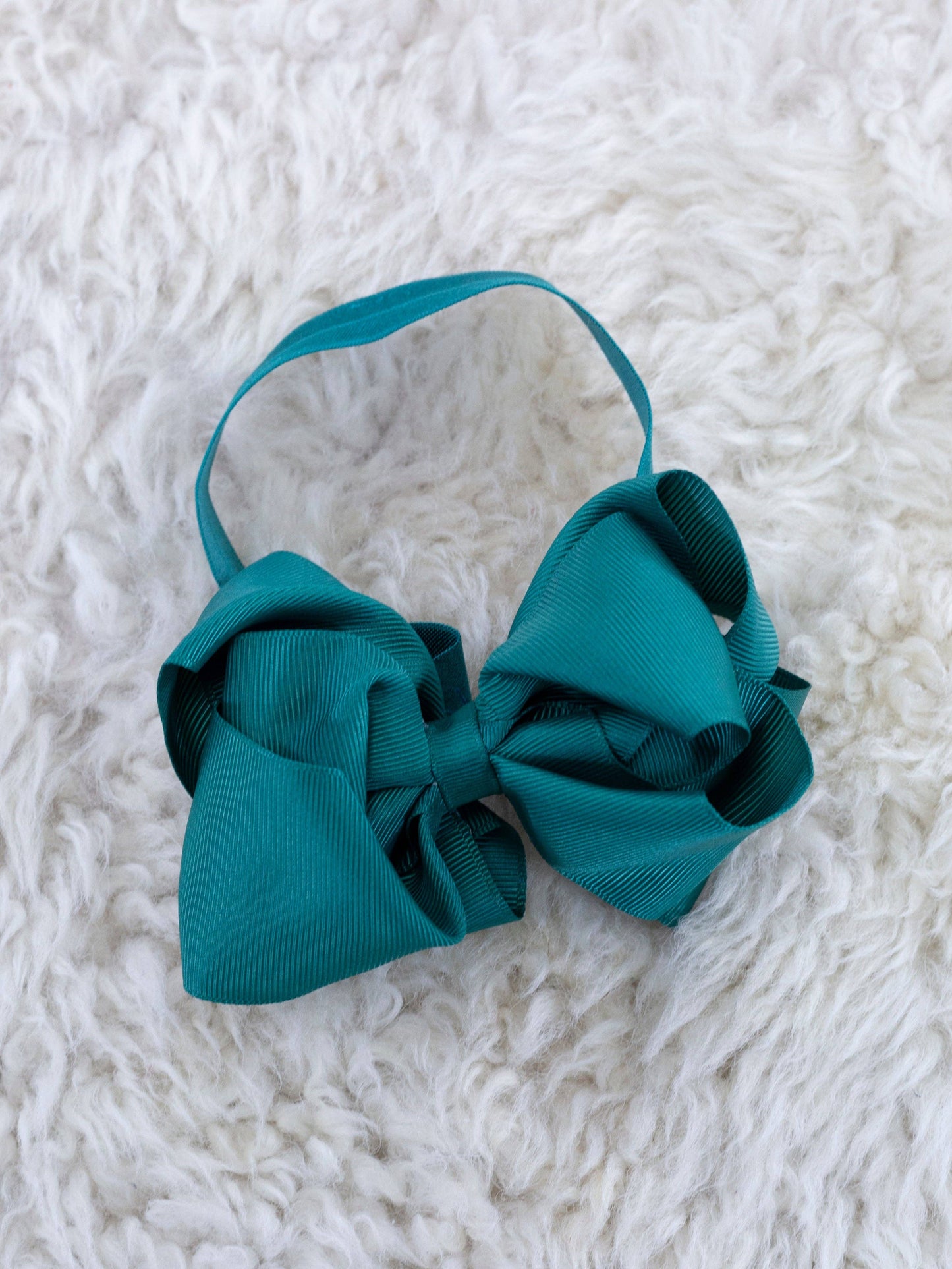 5 Inch Double Layer Bow With Headband Black