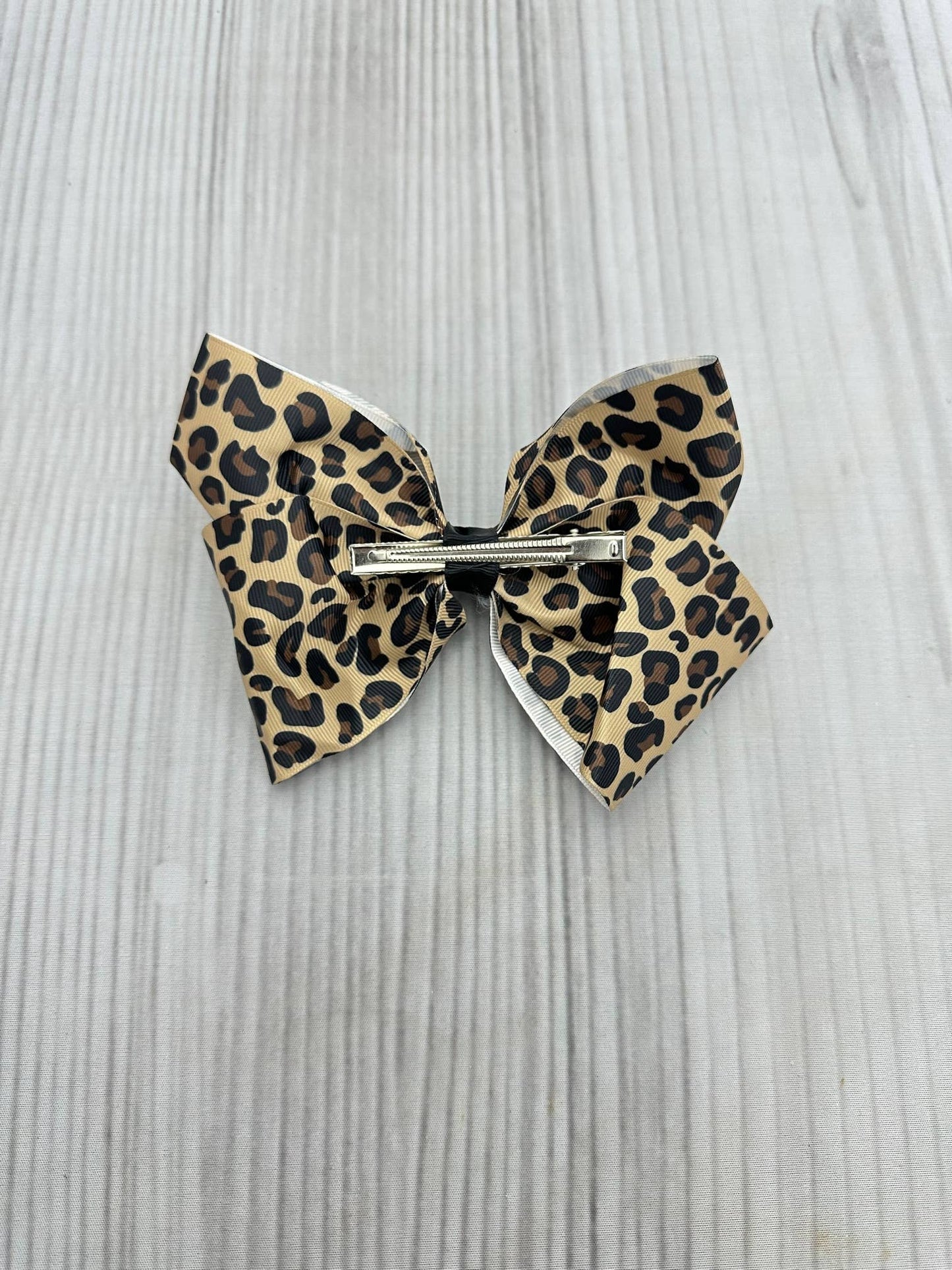 Cheetah Print Hair Bow