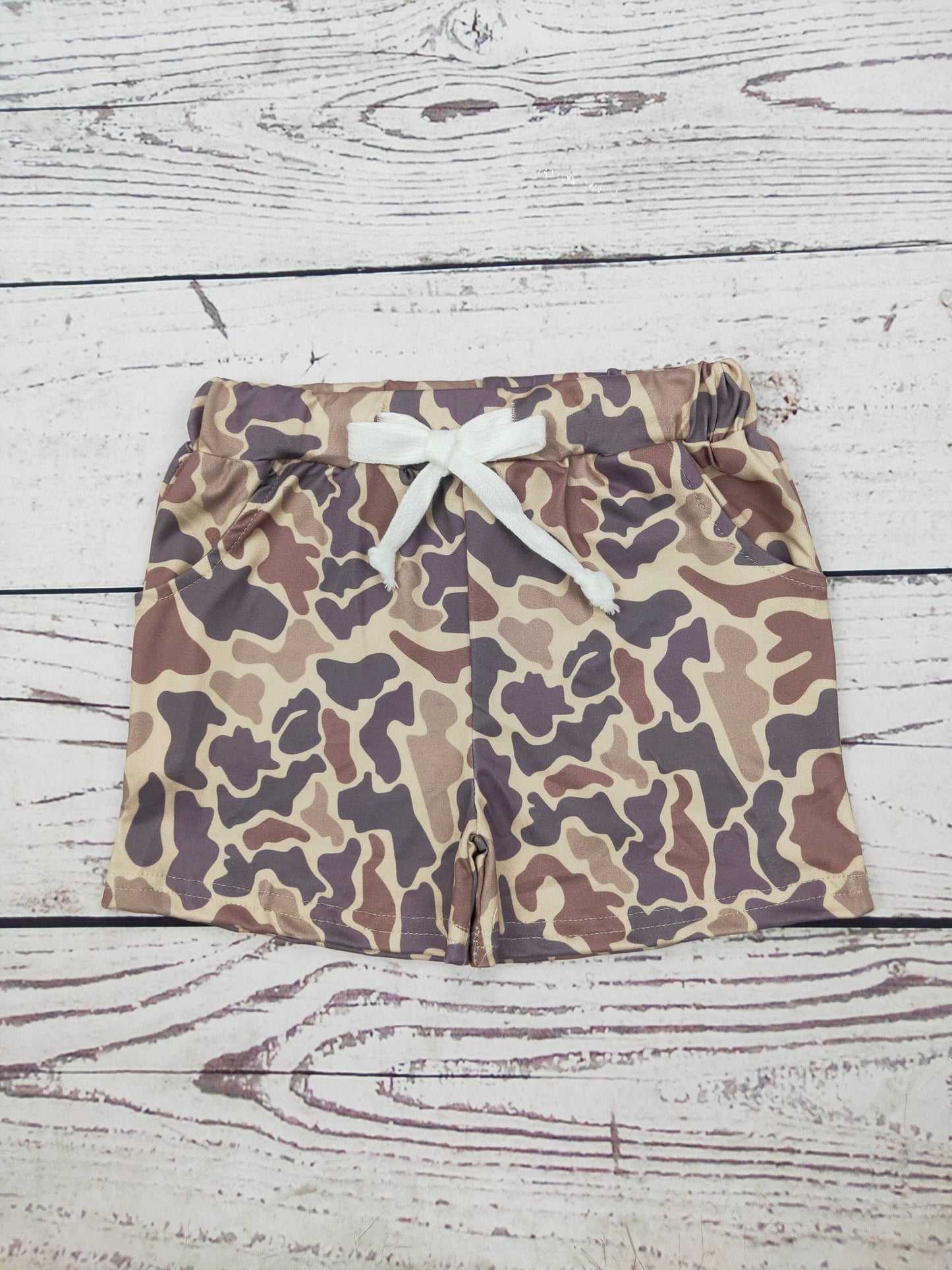 Baby Boys Camouflage Shorts with Pockets: 2T