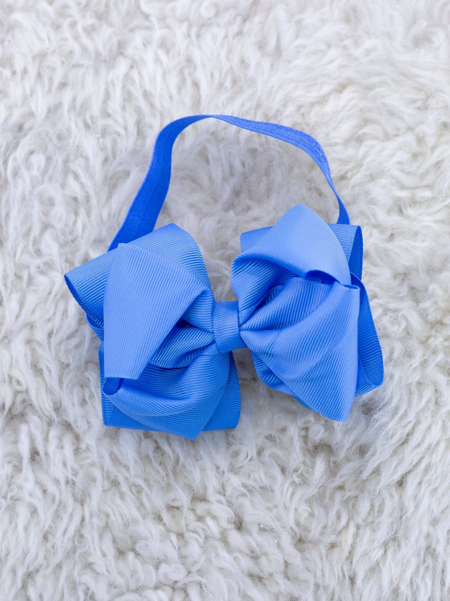 5 Inch Double Layer Bow With Headband Black