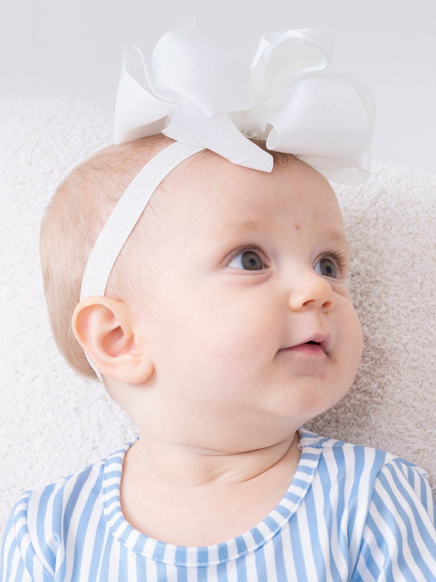 5 Inch Double Layer Bow With Headband Black