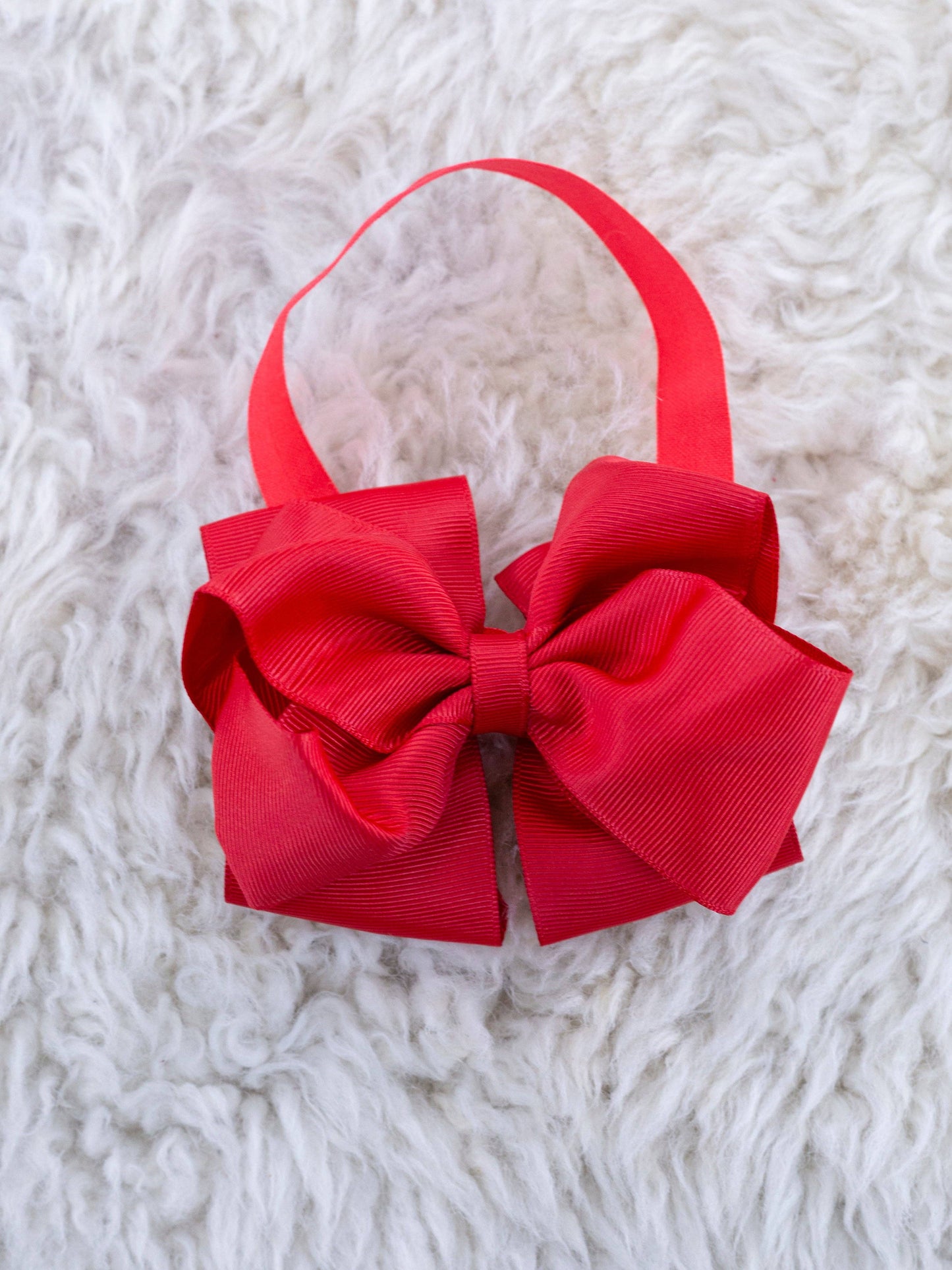 5 Inch Double Layer Bow With Headband Black