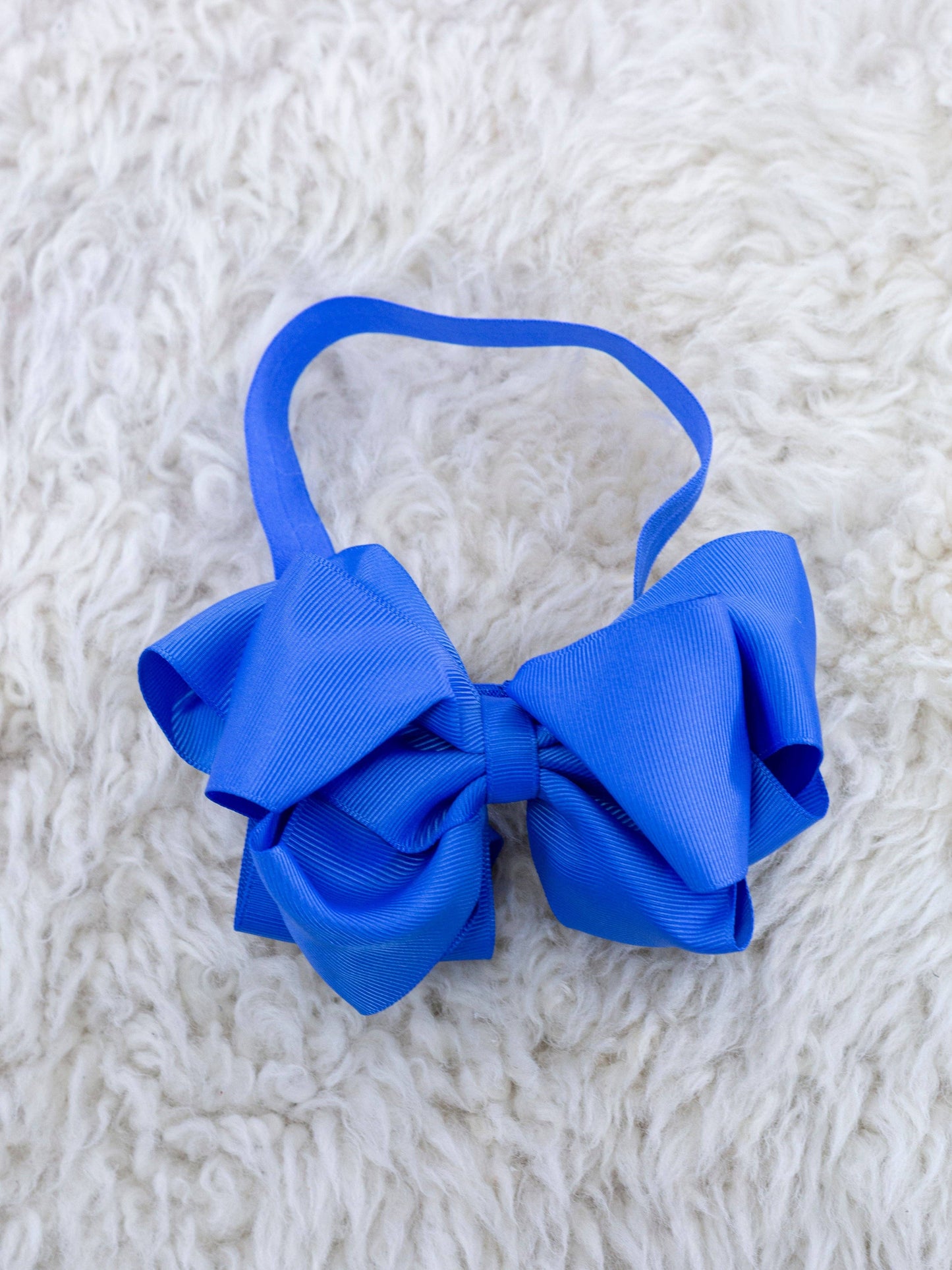 5 Inch Double Layer Bow With Headband Black