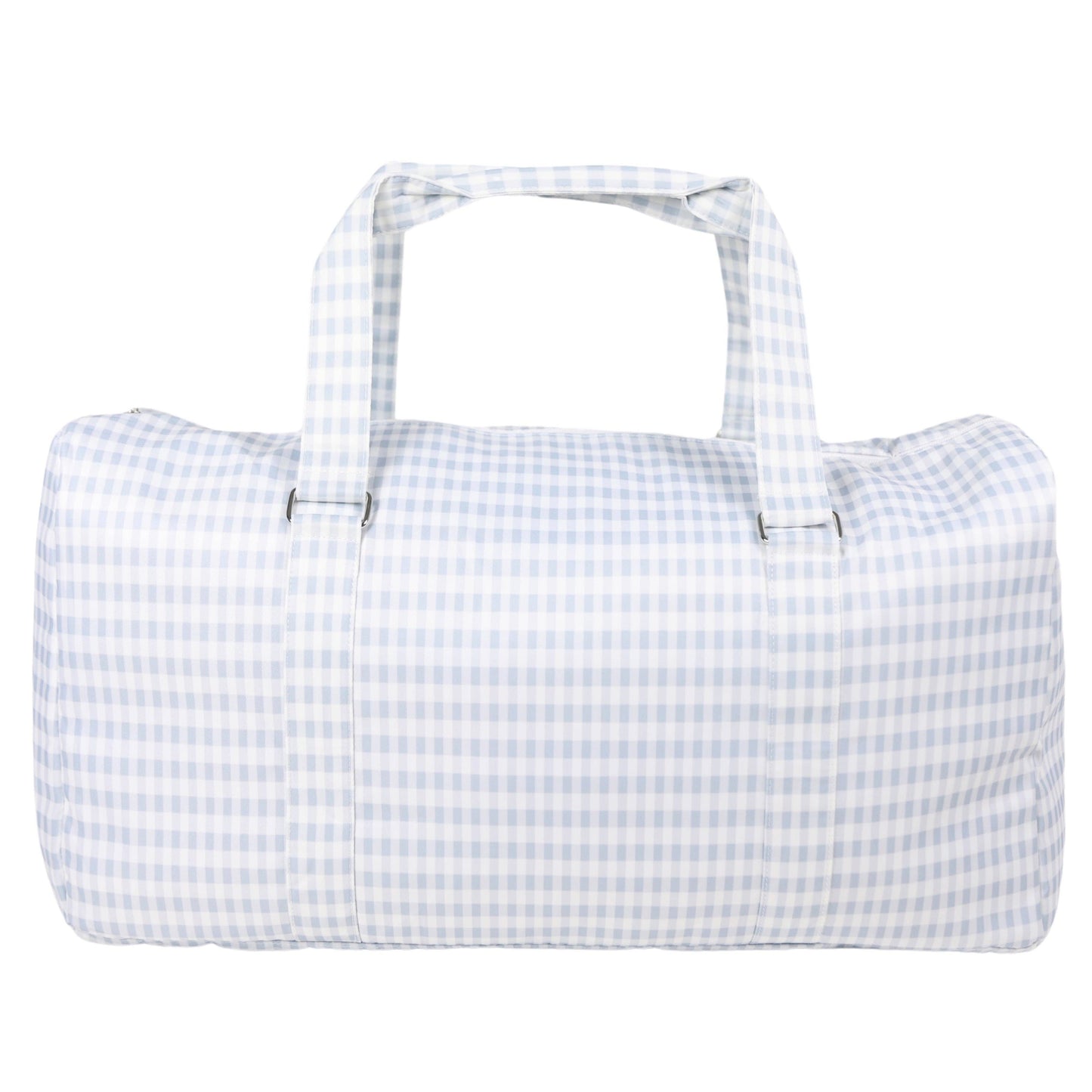 Nylon Duffle Bag: Light Pink Gingham (with ruffle)