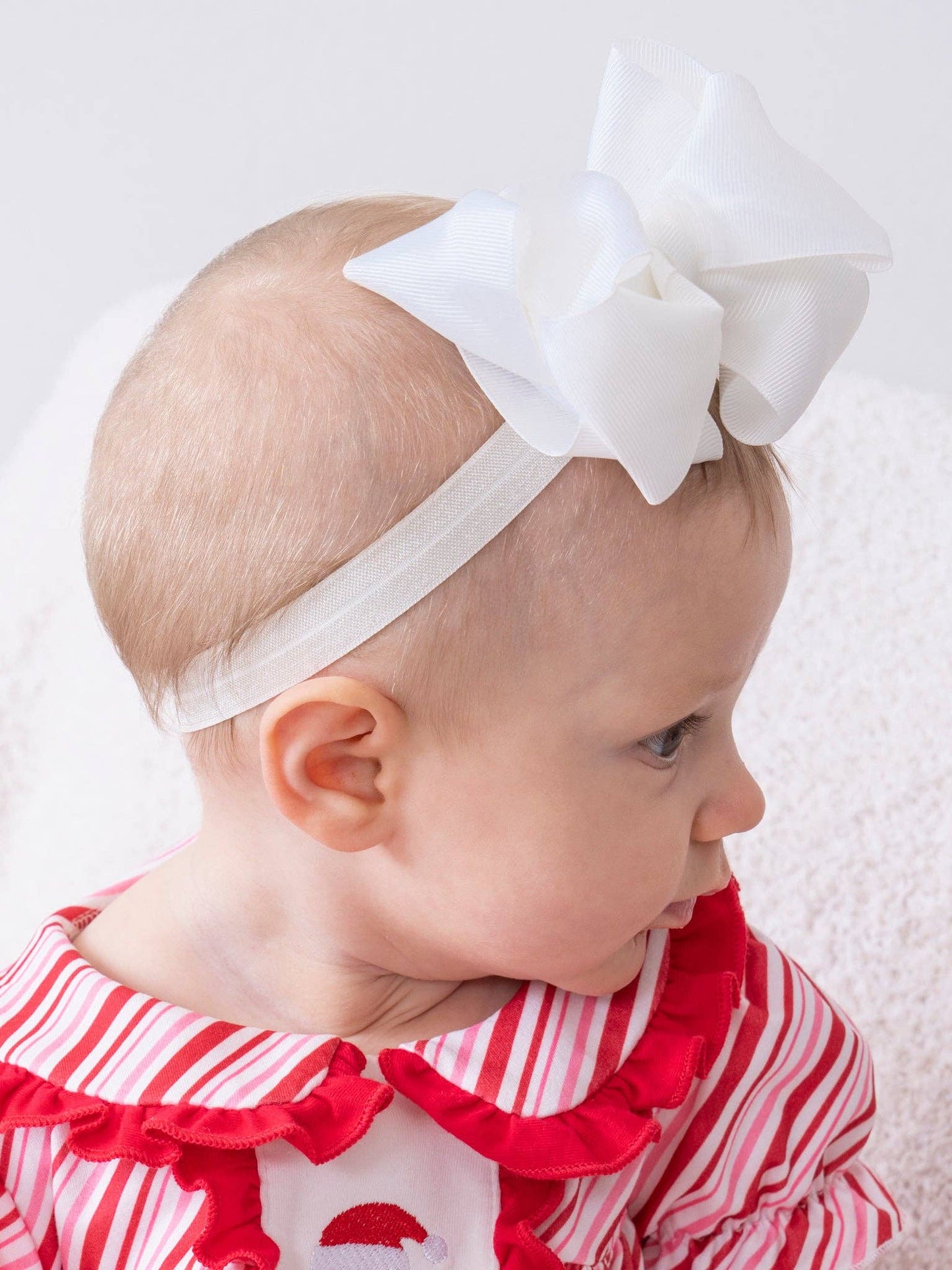 5 Inch Double Layer Bow With Headband Black