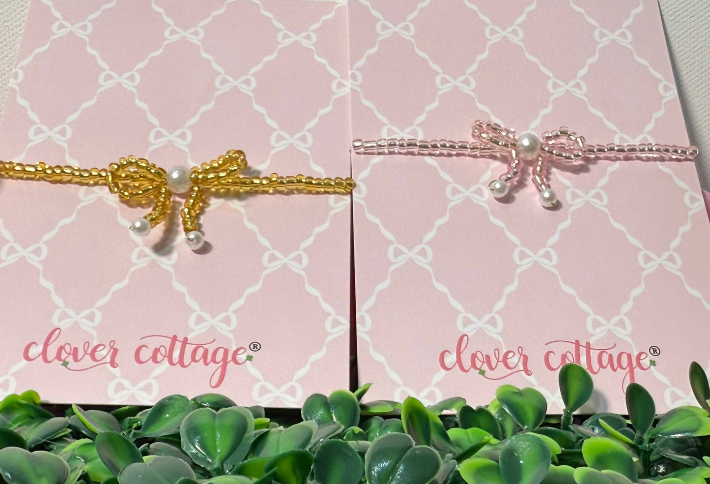 Coquette Bow Bracelet: Gold