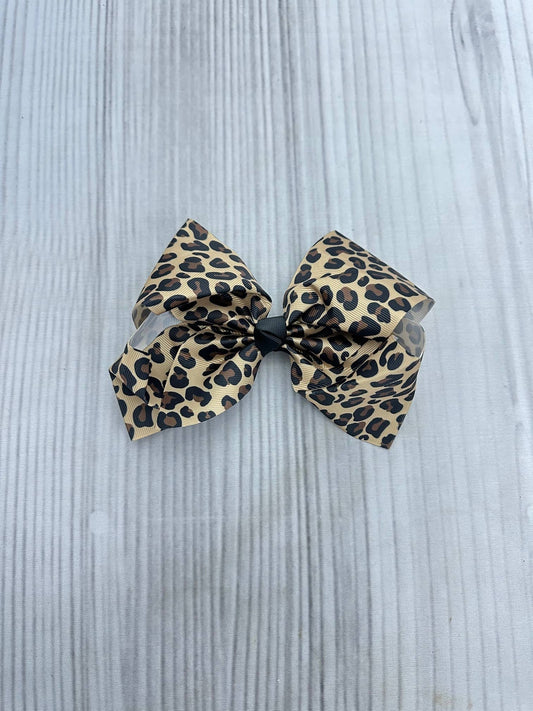 Cheetah Print Hair Bow