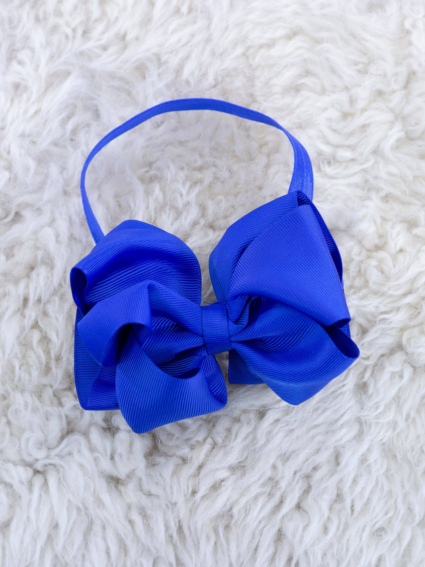 5 Inch Double Layer Bow With Headband Black