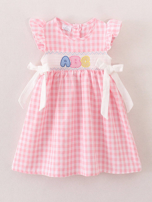 Back To School "ABC" Applique Dress: 5