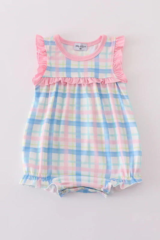 Pink plaid bubble