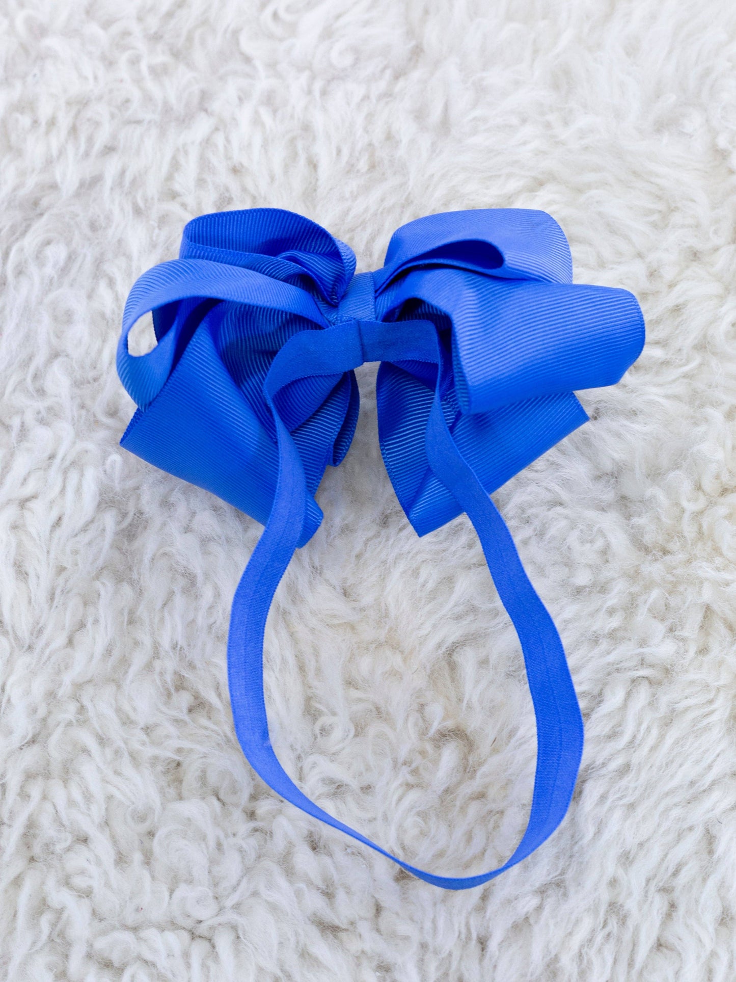 5 Inch Double Layer Bow With Headband Black