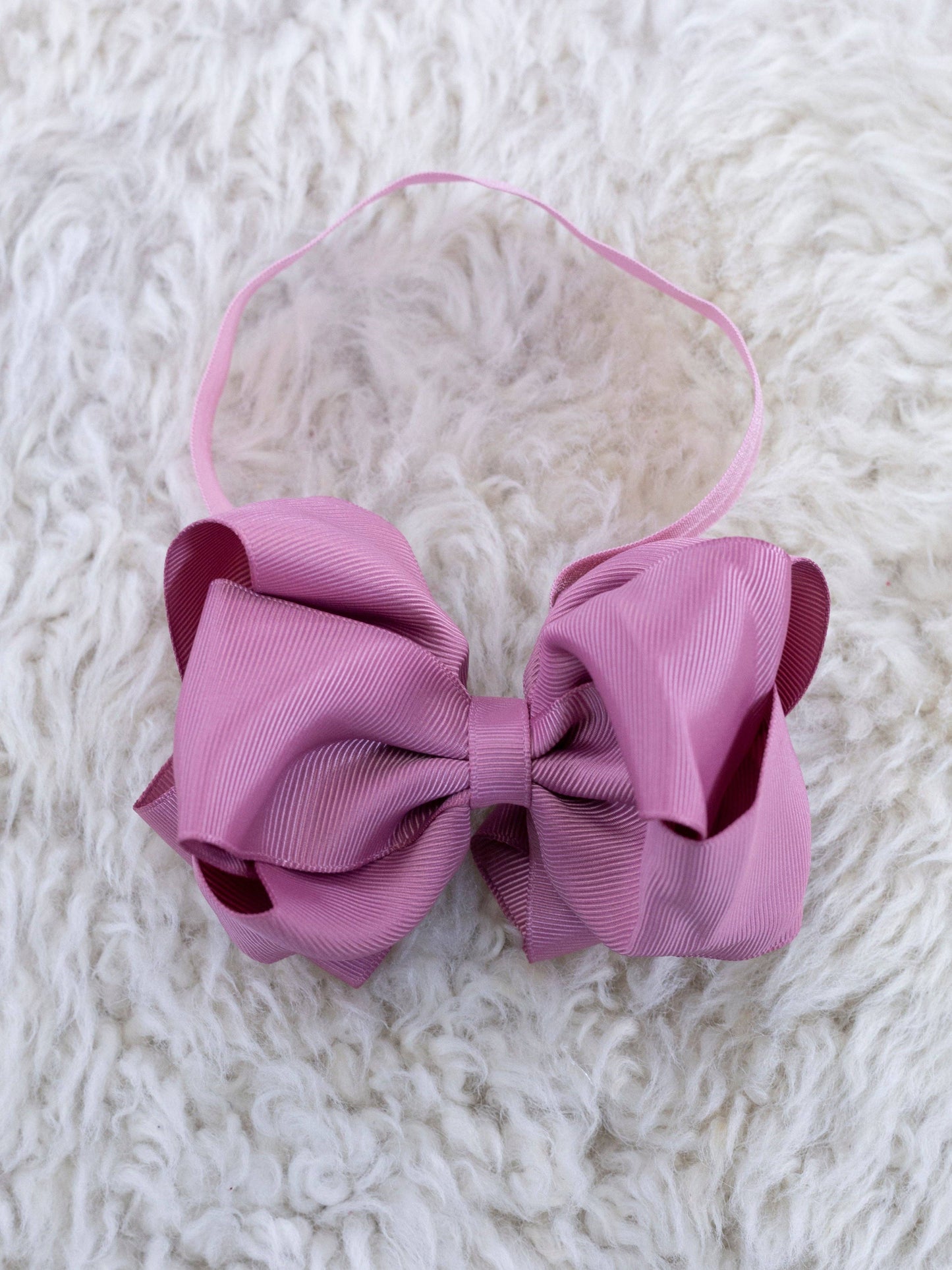 5 Inch Double Layer Bow With Headband Black