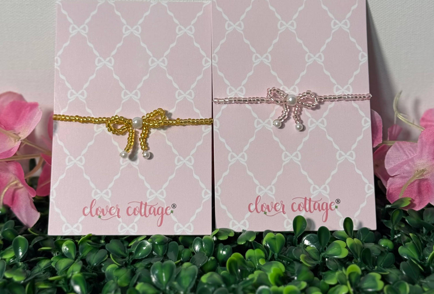 Coquette Bow Bracelet: Gold