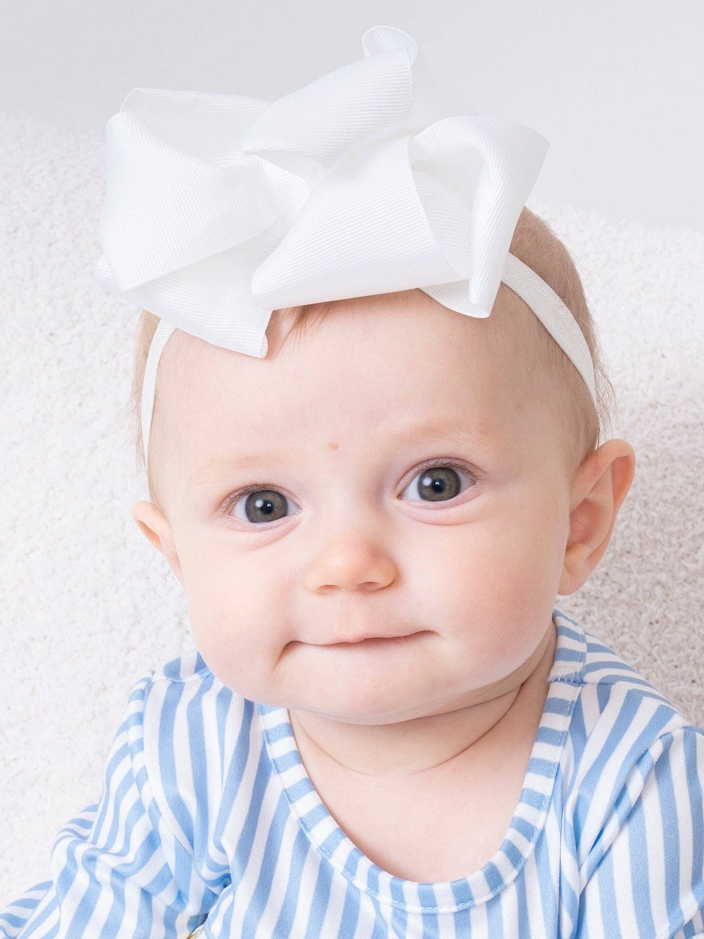 5 Inch Double Layer Bow With Headband Black