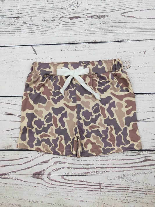 Baby Boys Camouflage Shorts with Pockets: 2T
