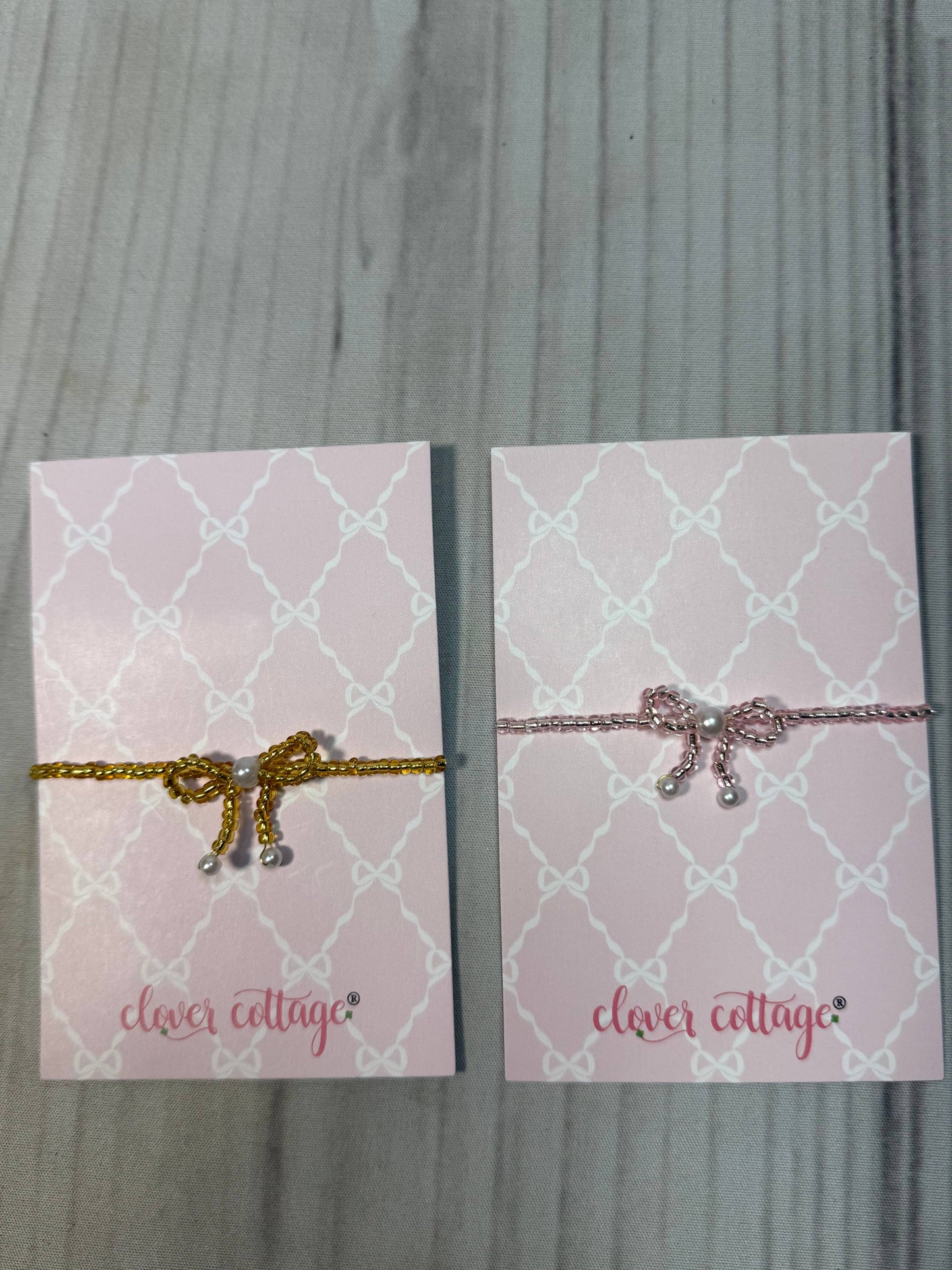 Coquette Bow Bracelet: Gold