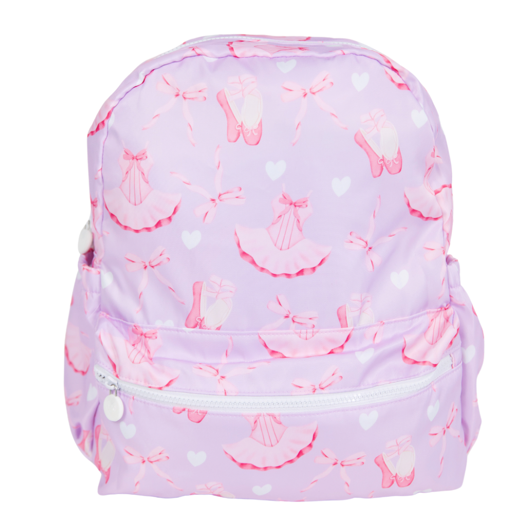 Nylon Backpack (Full Size): Floral