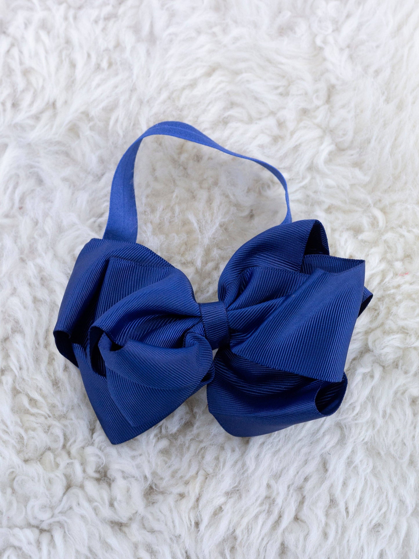 5 Inch Double Layer Bow With Headband Black